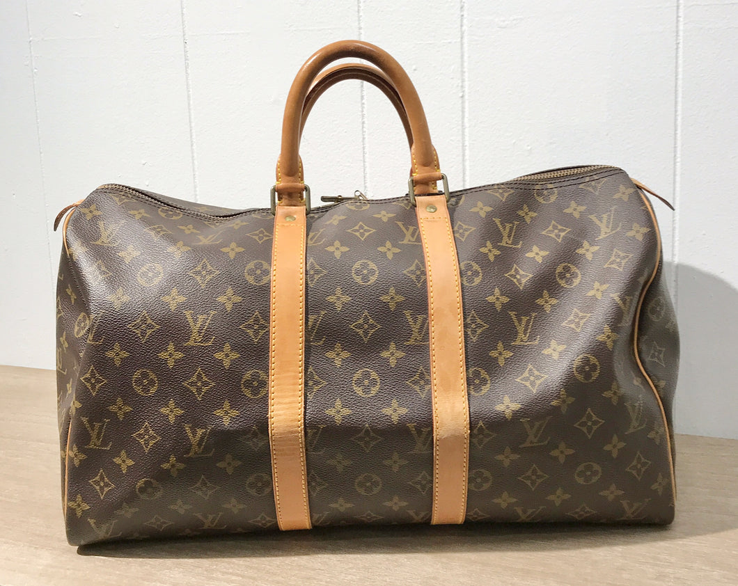 AUTHENTIC Louis Vuitton Keepall 45 Monogram PREOWNED (OTT932-NB45)