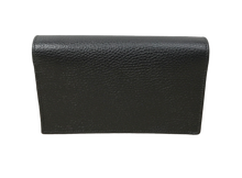 Load image into Gallery viewer, AUTHENTIC Gucci Dollar Chain Wallet Black Interlocking GG PREOWNED (WBA1034)