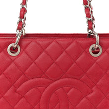 Load image into Gallery viewer, AUTHENTIC Chanel GST Grand Shopping Tote Red Caviar PREOWNED (WBA1565)