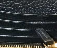Load image into Gallery viewer, AUTHENTIC Gucci Dollar Chain Wallet Black Interlocking GG PREOWNED (WBA1034)
