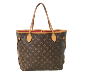 AUTHENTIC Louis Vuitton Neverfull Monogram Cherry MM PREOWNED