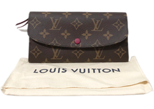 Load image into Gallery viewer, AUTHENTIC Louis Vuitton Emilie Wallet Fuchsia Monogram PREOWNED (WBA751)