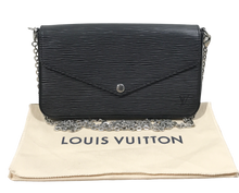 Load image into Gallery viewer, AUTHENTIC Louis Vuitton Felicie Pochette Black Epi PREOWNED (WBA1131)