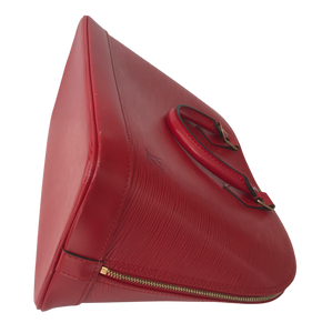 AUTHENTIC Louis Vuitton Alma Castillan Red Epi PM PREOWNED (WBA1295)