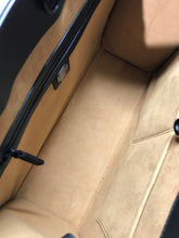 Load image into Gallery viewer, AUTHENTIC MCM Visetos Maxi Large Munchen Tote Black Cognac NEW (WBA1322)