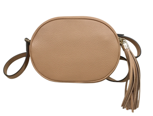 AUTHENTIC Gucci Oval Soho Disco Beige Pebbled Calfskin Crossbody NEW (WBA1325