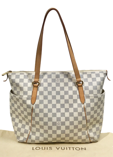 AUTHENTIC Louis Vuitton Totally MM Damier Azur PREOWNED (WBA1282)