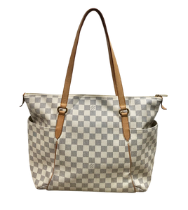 AUTHENTIC Louis Vuitton Totally MM Damier Azur PREOWNED (WBA1282)