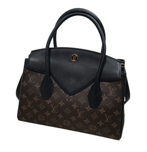 AUTHENTIC Louis Vuitton Florine Black Monogram PREOWNED (WBA1380)