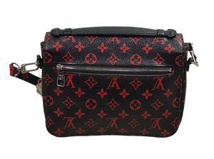 AUTHENTIC  Louis Vuitton Pochette Metis Infrarouge Monogram PREOWNED (WBA1356)