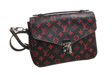 Load image into Gallery viewer, AUTHENTIC  Louis Vuitton Pochette Metis Infrarouge Monogram PREOWNED (WBA1356)