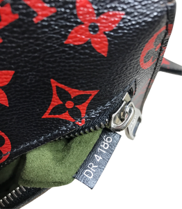AUTHENTIC  Louis Vuitton Pochette Metis Infrarouge Monogram PREOWNED (WBA1356)