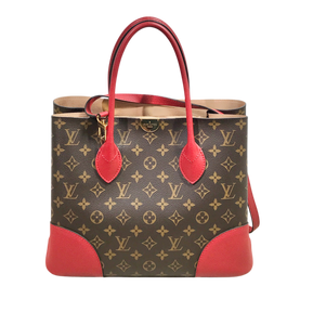 AUTHENTIC Louis Vuitton Flandrin Monogram Red PREOWNED (WBA1385)