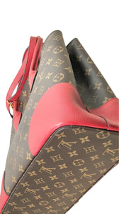 AUTHENTIC Louis Vuitton Flandrin Monogram Red PREOWNED (WBA1385)
