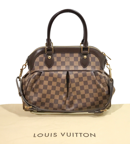 AUTHENTIC Louis Vuitton Trevi PM Damier Ebene Preowned (WBA1381)