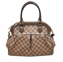 Load image into Gallery viewer, AUTHENTIC Louis Vuitton Trevi PM Damier Ebene Preowned (WBA1381)