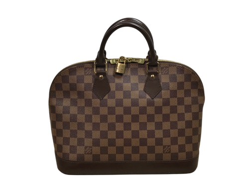 AUTHENTIC Louis Vuitton Alma Damier Ebene PM PREOWNED (WBA1323)