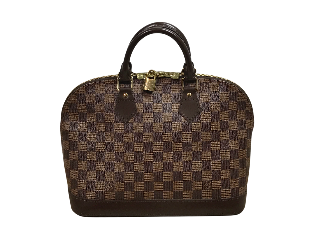 AUTHENTIC Louis Vuitton Alma Damier Ebene PM PREOWNED (WBA1323)