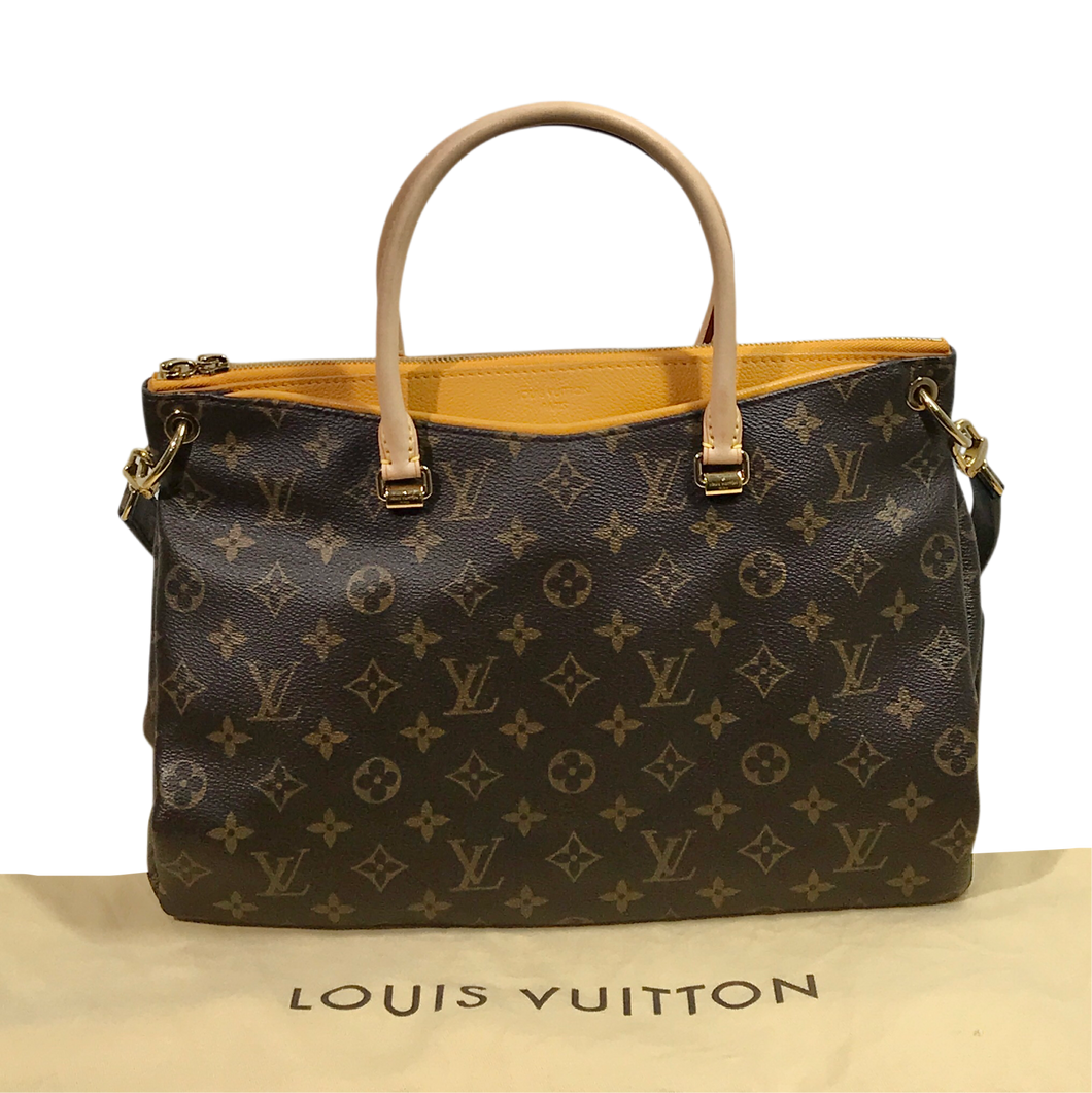 AUTHENTIC Louis Vuitton Pallas Monogram Safran PREOWNED (WBA1357)