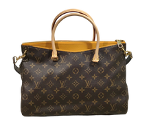 Load image into Gallery viewer, AUTHENTIC Louis Vuitton Pallas Monogram Safran PREOWNED (WBA1357)
