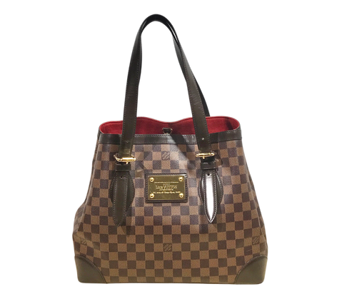 AUTHENTIC Louis Vuitton Hampstead MM Damier Ebene PREOWNED (WBA1407)