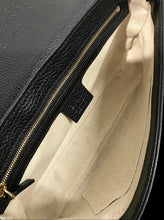 Load image into Gallery viewer, AUTHENTIC Gucci Soho Black Flap Crossbody Medium NEW (WBA1219)