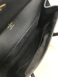 AUTHENTIC Louis Vuitton Florine Black Monogram PREOWNED (WBA1380)