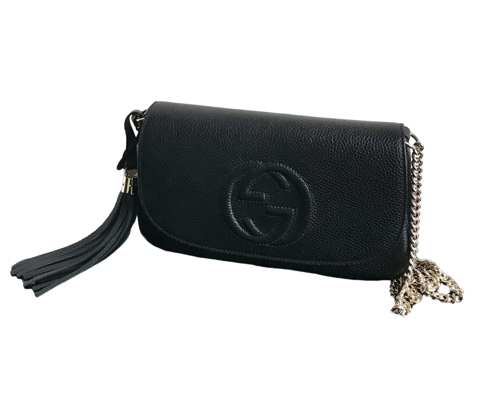 Gucci Soho Black Flap Crossbody Medium AUTHENTIC NEW (WBA1141 Gucci Soho Black Flap Crossbody Medium AUTHENTIC NEW (WBA1141