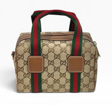 Load image into Gallery viewer, AUTHENTIC Gucci Web Mini GG Top Handle Bag NEW (WBA1554)