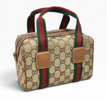 Load image into Gallery viewer, AUTHENTIC Gucci Web Mini GG Top Handle Bag NEW (WBA1554)