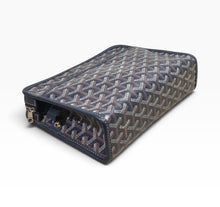 Load image into Gallery viewer, AUTHENTIC Goyard Goyardine Jouvence Toiletry Pouch MM Blue PREOWNED (WBA1346)