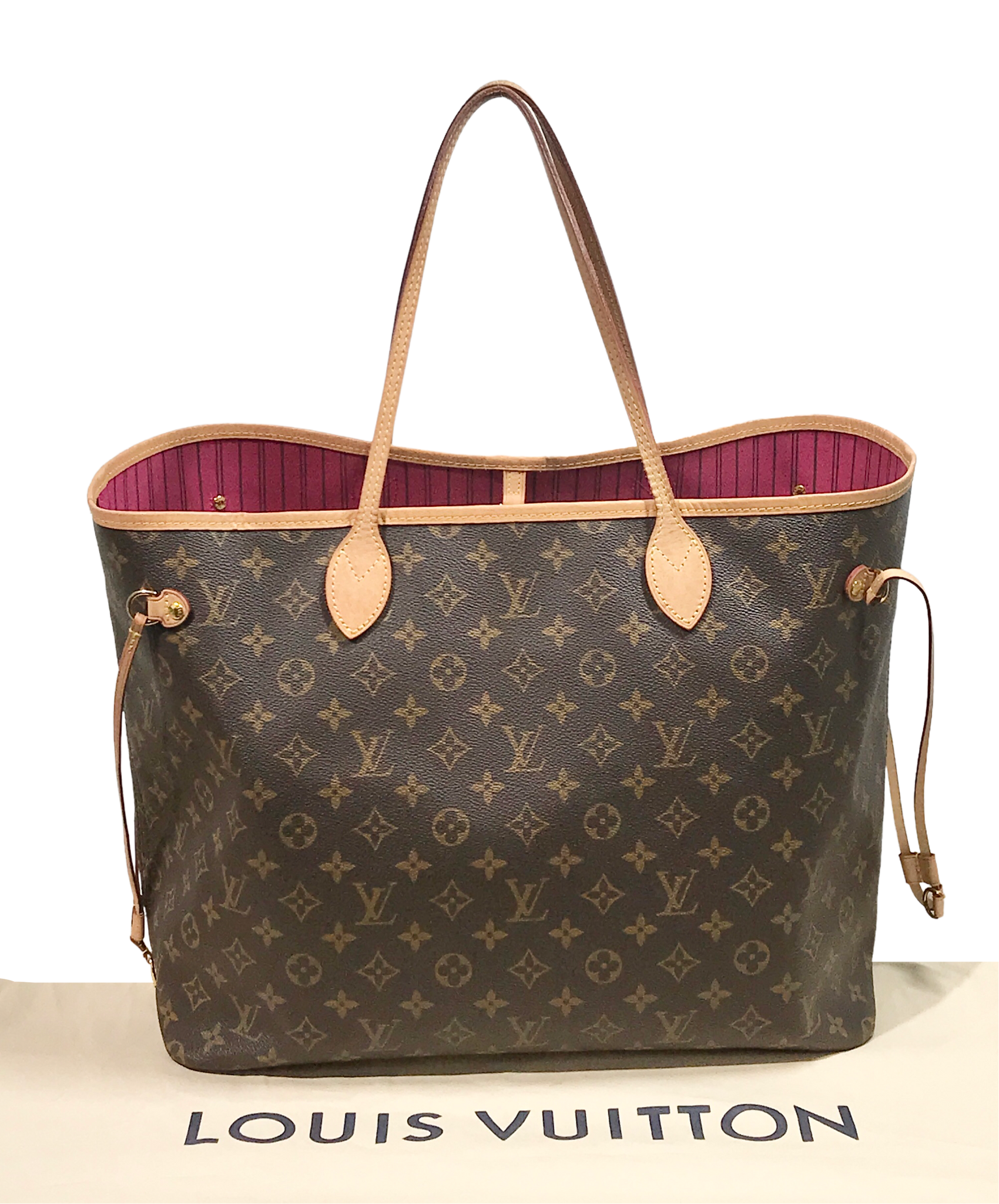 AUTHENTIC Louis Vuitton Neverfull GM Monogram PREOWNED (WBA1209 AUTHENTIC Louis Vuitton Neverfull GM Monogram PREOWNED (WBA1209