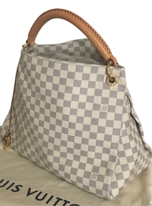 AUTHENTIC Louis Vuitton Artsy Damier Azur MM PREOWNED (WBA1182 AUTHENTIC Louis Vuitton Artsy Damier Azur MM PREOWNED (WBA1182