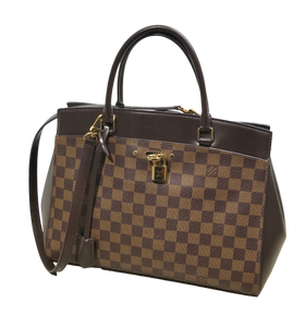 AUTHENTIC Louis Vuitton Rivoli MM Damier Ebene PREOWNED (WBA1159)