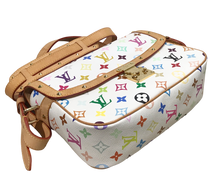 Load image into Gallery viewer, AUTHENTIC Louis Vuitton Sologne White Multicolor Crossbody PREOWNED (WBA1176)