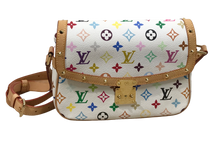 Load image into Gallery viewer, AUTHENTIC Louis Vuitton Sologne White Multicolor Crossbody PREOWNED (WBA1176)