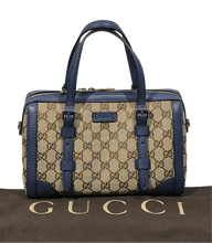 Load image into Gallery viewer, AUTHENTIC Gucci Blue Small Belted Boston PREOWNED (WBA1221)