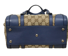 Load image into Gallery viewer, AUTHENTIC Gucci Blue Small Belted Boston PREOWNED (WBA1221)