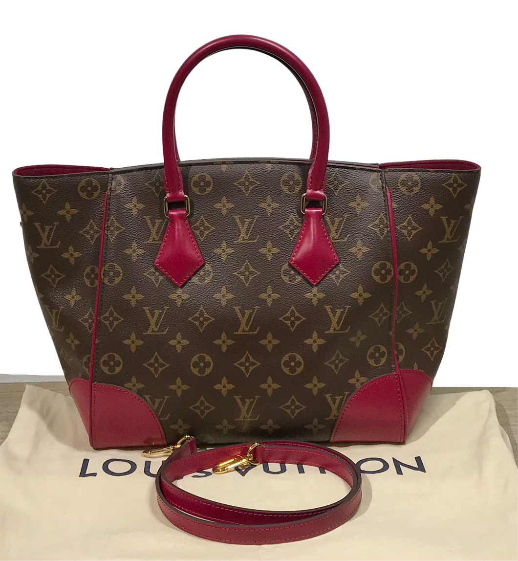 AUTHENTIC Louis Vuitton Phenix MM Fuchsia Monogram PREOWNED (WBA1156)