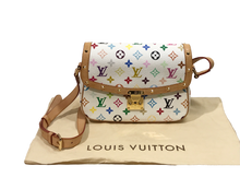 Load image into Gallery viewer, AUTHENTIC Louis Vuitton Sologne White Multicolor Crossbody PREOWNED (WBA1176)