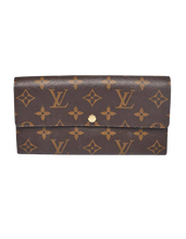 Load image into Gallery viewer, AUTHENTIC Louis Vuitton Sarah Wallet Monogram PREOWNED (WBA728)
