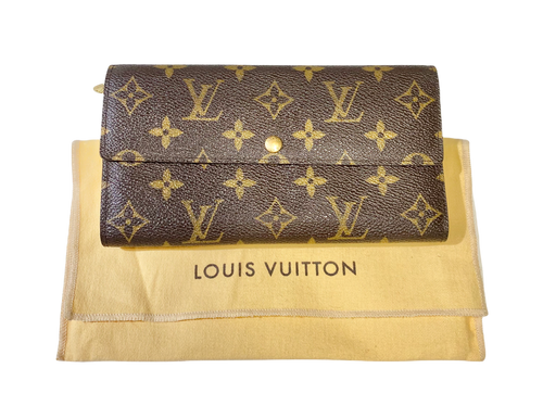 AUTHENTIC Louis Vuitton Sarah Wallet Monogram PREOWNED (WBA536)