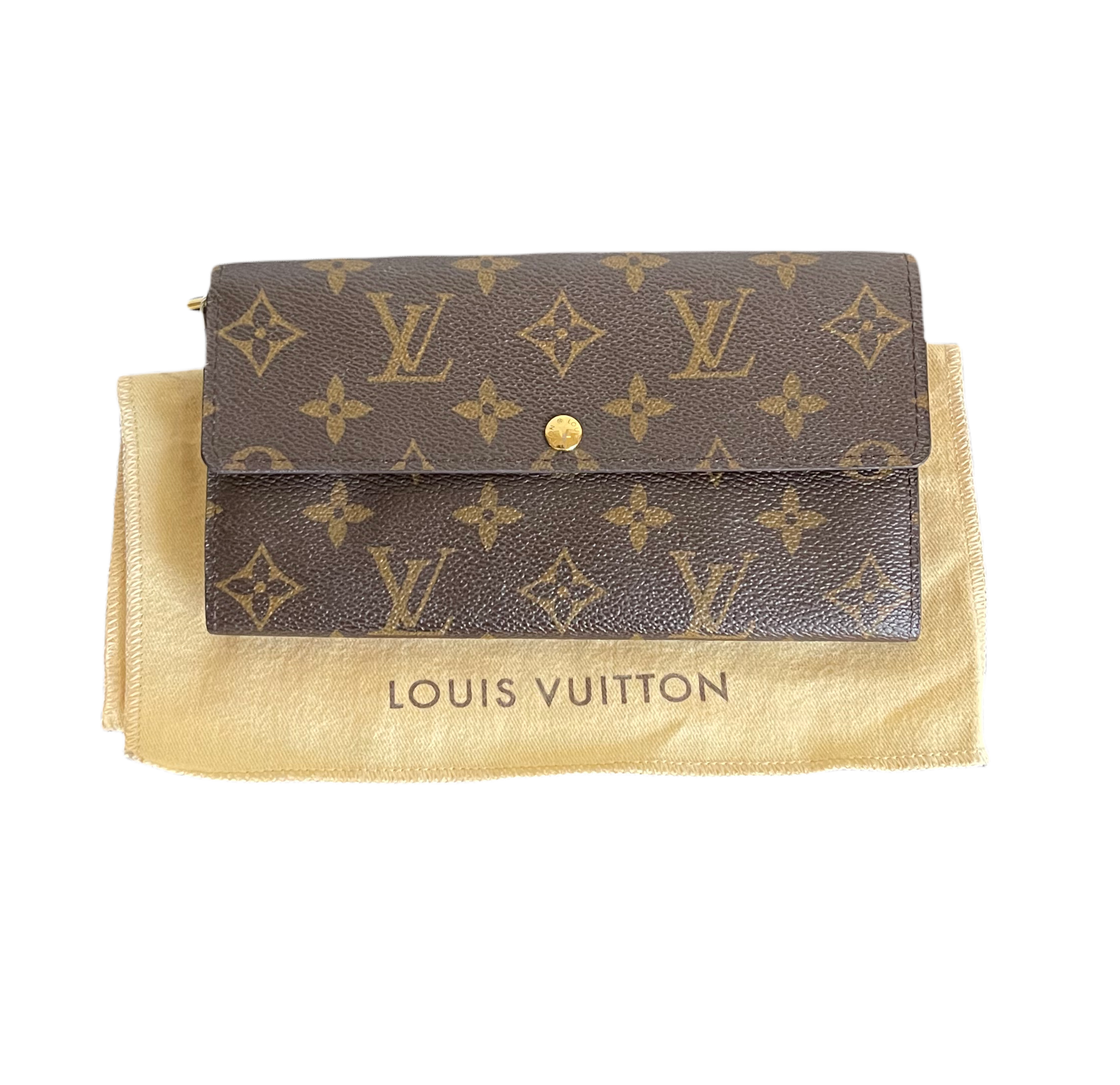 Authentic Louis Vuitton Brown Trifold Monogram Men's Wallet
