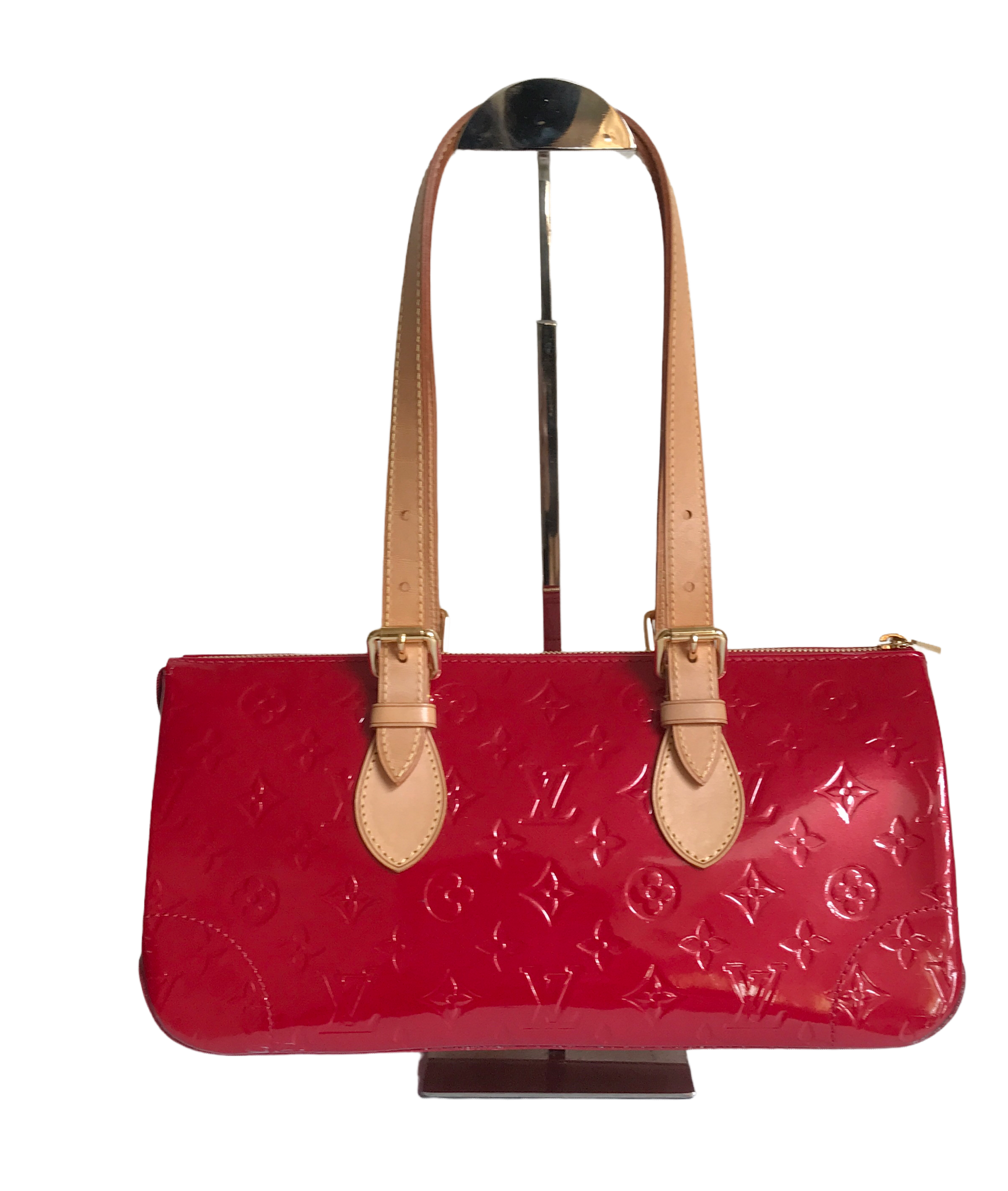 AUTHENTIC Louis Vuitton Rosewood Red Vernis Preowned (WBA1005
