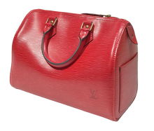 Load image into Gallery viewer, AUTHENTIC Louis Vuitton Speedy 25 Epi Castillan Red PREOWNED (WBA965)