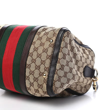 Load image into Gallery viewer, AUTHENTIC Gucci Boston Dark Brown Vintage Web PREOWNED (WBA601)