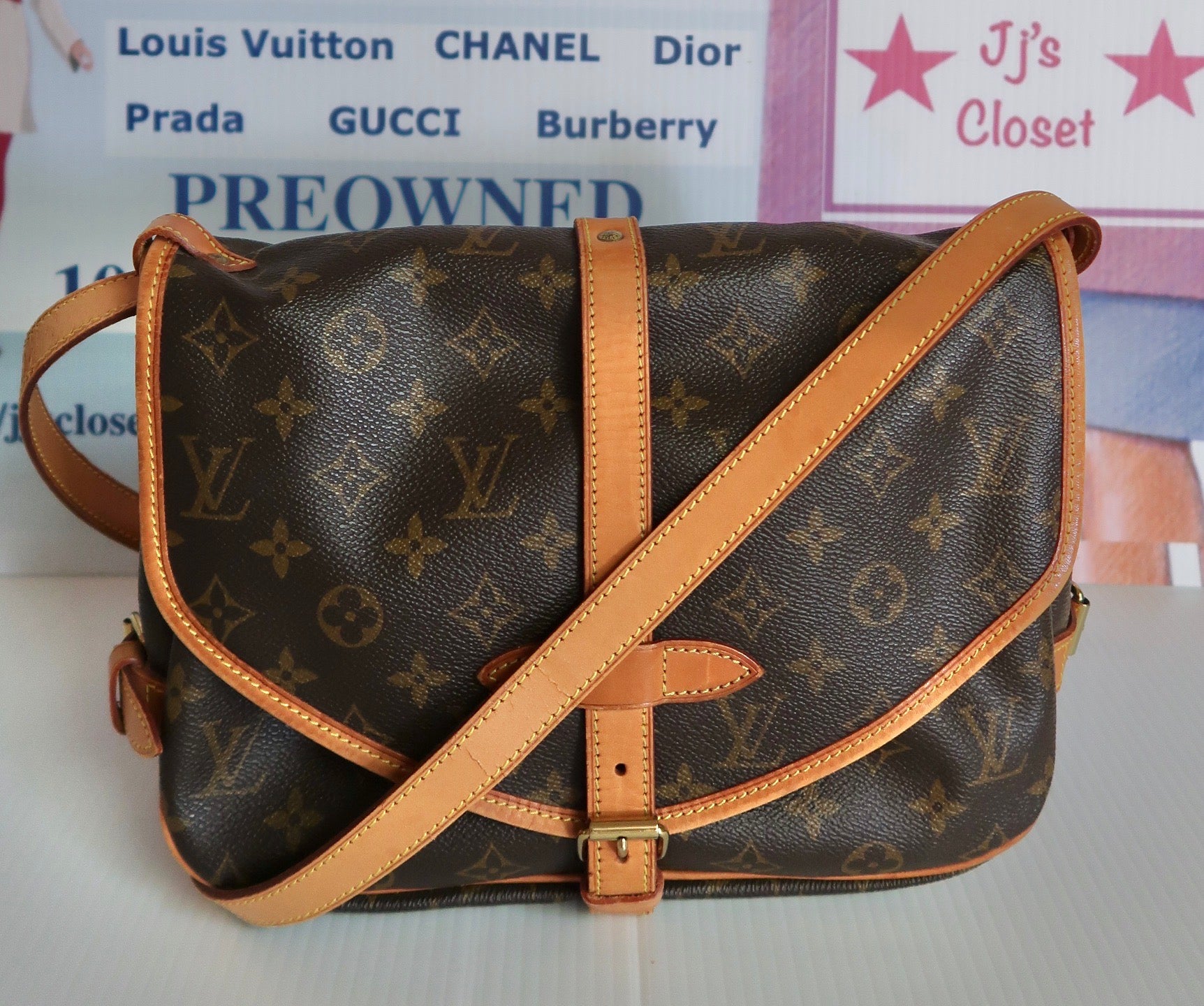 Louis Vuitton, Bags, Very Rare Authentic Lv Saumur 3 Crossbodymessenger  Monogram