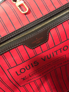 Authentic Louis Vuitton Used Damier Ebene NeverFull PM 2017 – Dop3 Fashion  LLC