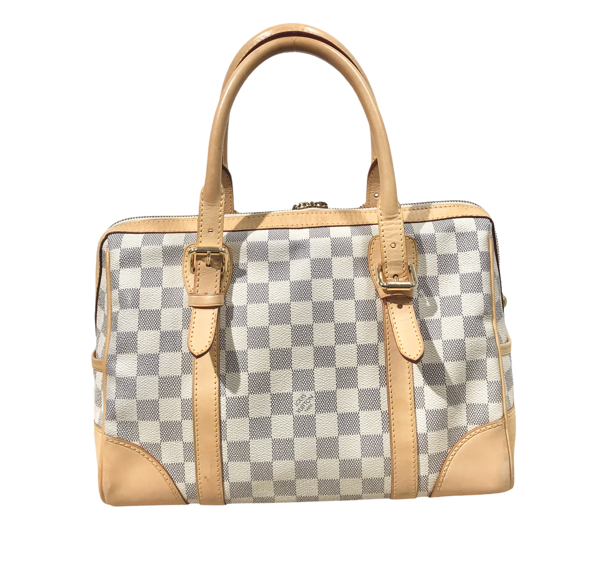 Louis Vuitton, Bags, Louis Vuitton Damier Azur Berkeley Boston Shoulder  Bag
