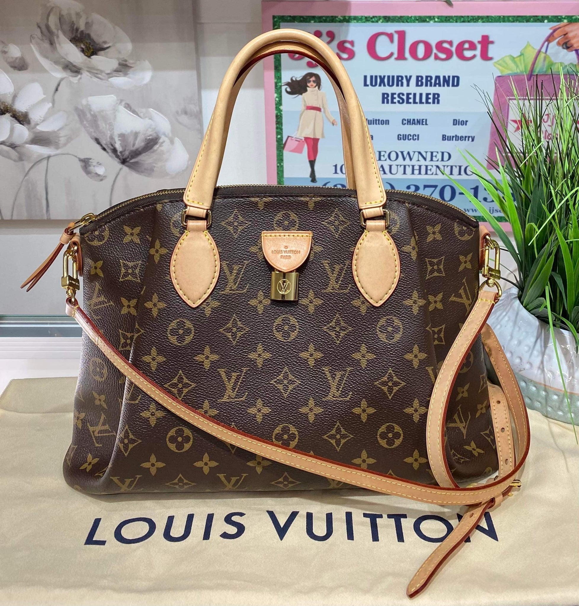 Louis Vuitton Pre-Loved Damier Ebene Rivoli MM bag for Women